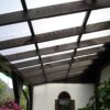 MacroClick polycarbonaat terrasoverkapping als compleet bouwpakket, zelf te monteren kliksysteem
