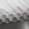 Heldere massieve polycarbonaat golfplaat Macrolux Rooflite met sinusprofiel 76/18